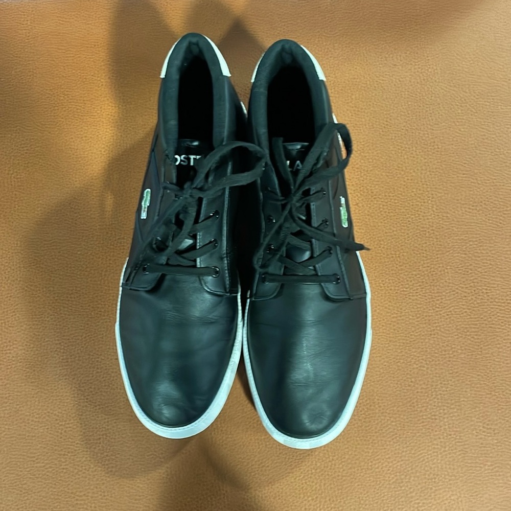 Lacoste - Mens Gripshot Chukka Leather Popped Heel Shoes - Picture 2 of 5